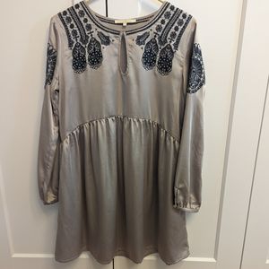 Anthropologie Little White Lies Silky Dress